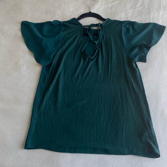 Emerald Green Top / blouse - LOFT - Picture 2 of 4